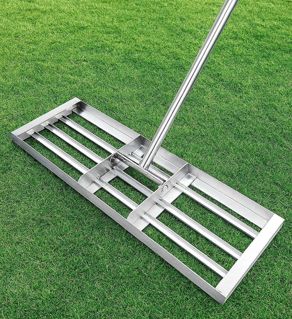 Lawn Leveling Rake 30x10 inch, (Professional-Grade) Lawn Leveler Tool ...
