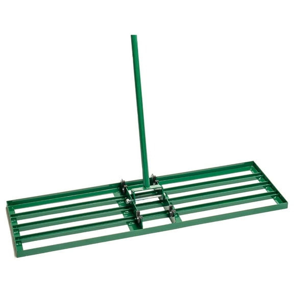 Lawn Leveling Rake – 36" Steel Handle Yard Leveler, Lawn Level Tool for Creating a Flat Surface - Works for Soil, Dirt, Topdressing, and Ground