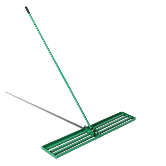 Lawn Leveling Rake 36 inch - Yard Leveler for Soil, Sand, & Fertilizer - Garden Rake with Adjustable Handle - Heavy Duty Iron Lawn Repair Tool