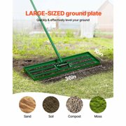 Lawn Leveling Rake, 36"x10" Level Lawn Tool, Heavy-duty Lawn Leveler with 78" Steel Extended Handle, Yard Leveling Rake Suit for Garden, Golf Lawn, Farm