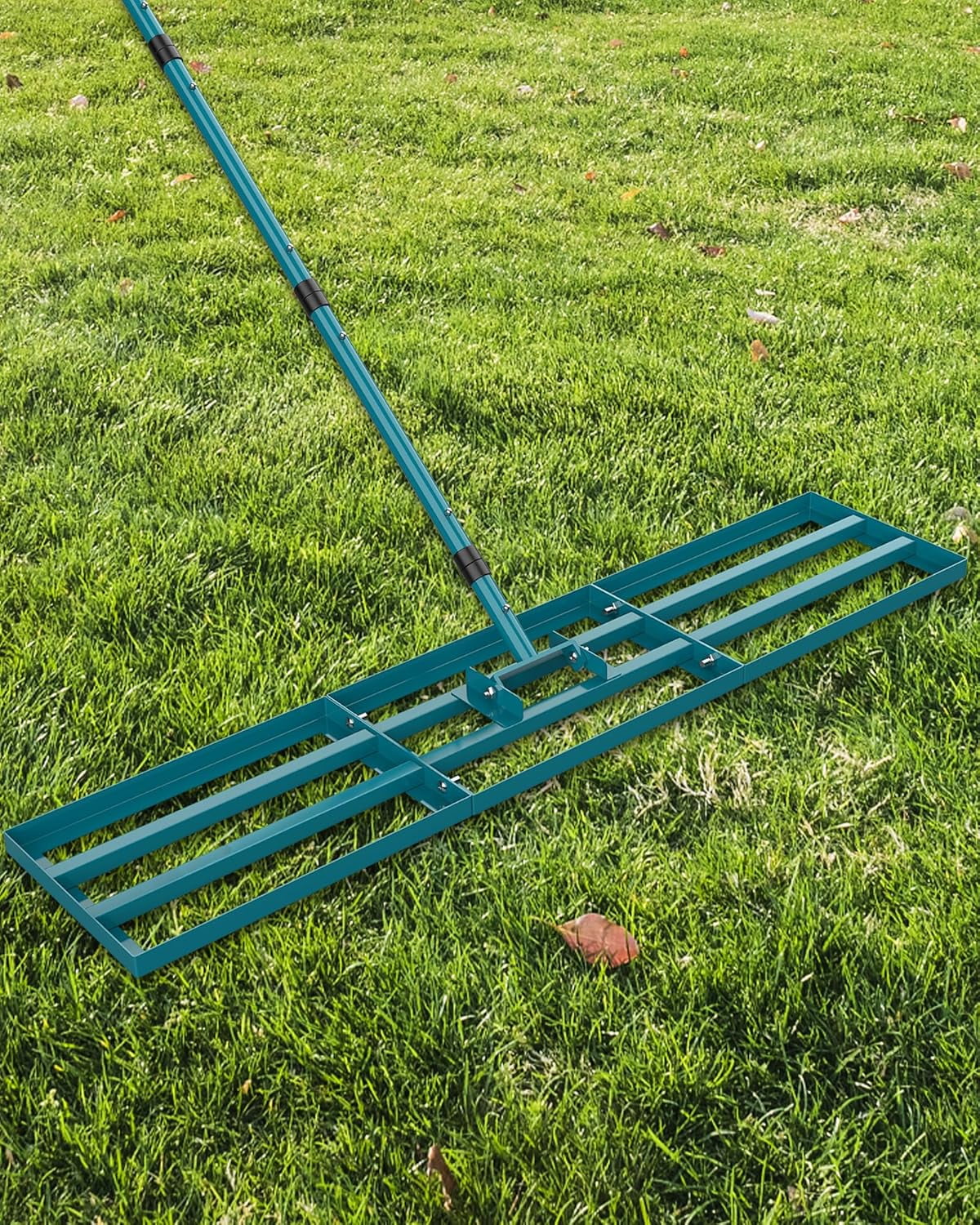 Lawn Leveling Rake, 45x10 Inch Yard Leveling Rake for Soil with 78 ...