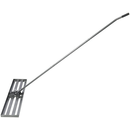 Lawn Leveling Rake, 48"x10" lawn Leveling Tool, Heavy Duty Effort Saving Lawn Level Tool, 7FT Steel Handle Lawn Leveler for Yard Garden Golf Course, Ease Level Soil Sand Dirt Surfaces and Fertilizer