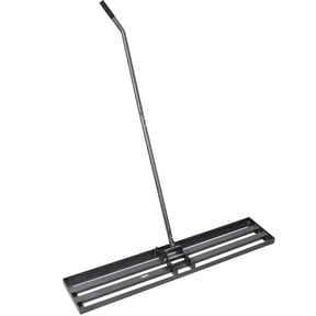Lawn Leveling Rake 48x10 inch Heavy Duty Steel Handle for Yard Garden Golf Course, Effort Saving Lawn Level Tool for Soil Sand Dirt and Fertilizer
