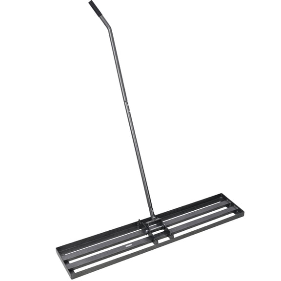 Lawn Leveling Rake 48x10 inch Heavy Duty Steel Handle for Yard Garden Golf Course, Effort Saving Lawn Level Tool for Soil Sand Dirt and Fertilizer
