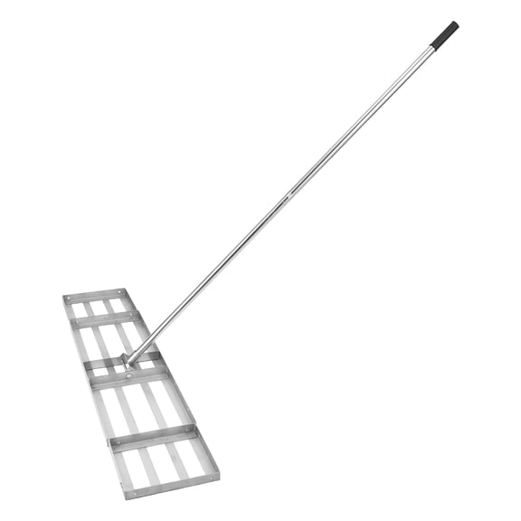 Lawn Leveling Rake with 78-Inch Stainless Steel Handle, 180° Rotating Head for Soil Spreading and Garden Leveling, 30x10 Inch Landscape Tool for Yard and Golf Course Maintenance
