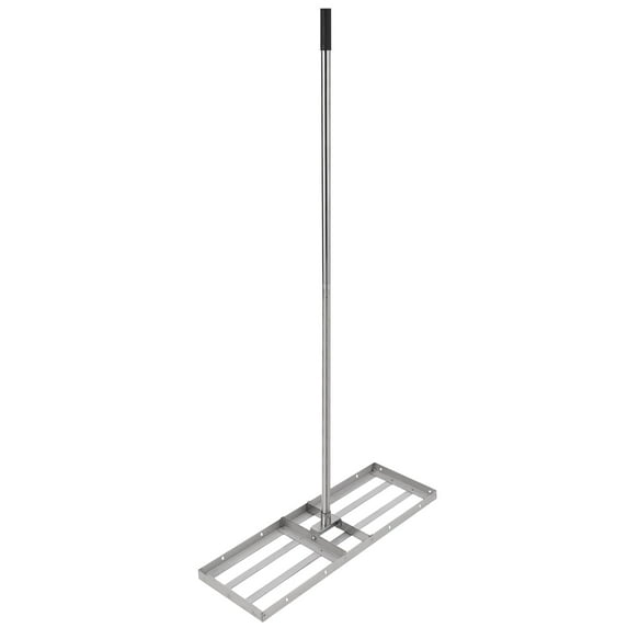 Lawn Leveling Rake, Heavy-Duty Stainless Steel Lawn Leveler with Adjuatble Long Handle for High Effect, Metal Levelawn for Smooth Soil, Rustproof Rakes for Garden Yard