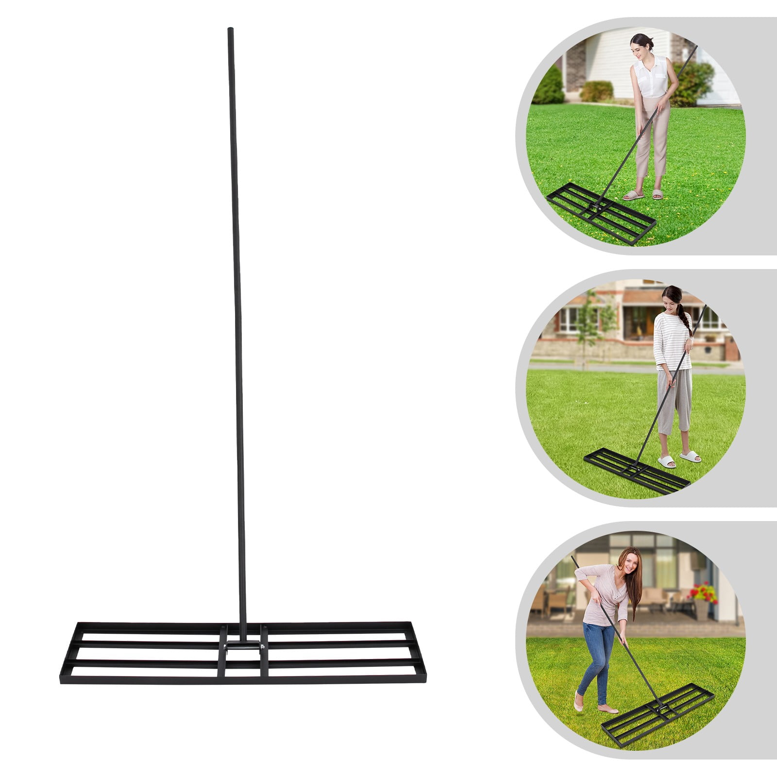 Lawn Leveling Rake, Lawn Leveler Tool, Lawn Leveling Rake for Yard, suitable for backyards, gardens, farms, lawns, yards, soccer fields, golf courses