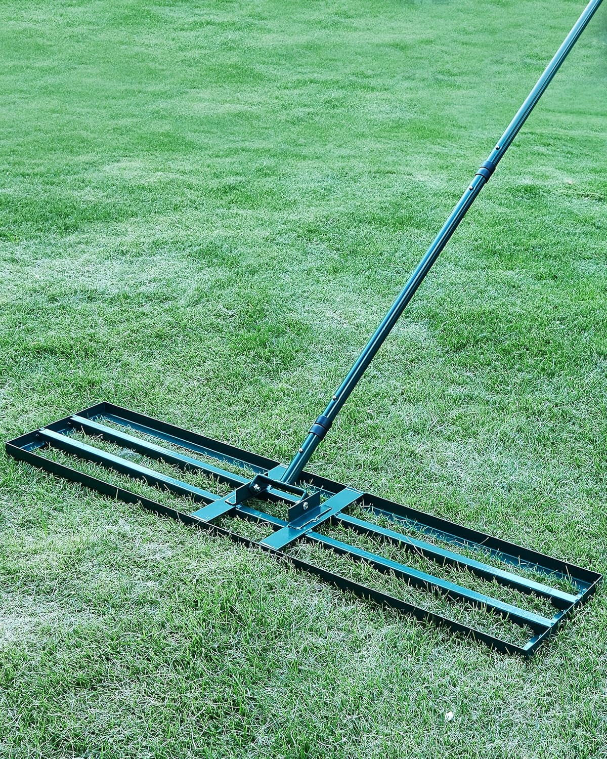 Lawn Leveling Rake,Stainless Steel Lawn Leveler with 30”x10” Ground ...