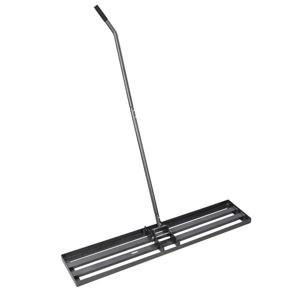 Lawn Leveling Rake, "x10" lawn Leveling Tool, Heavy Duty Effort Saving Lawn Level Tool, 7FT Steel Handle Lawn Leveler for Yard Garden Golf Course, Ease Level Soil Sand Dirt Surfaces and
