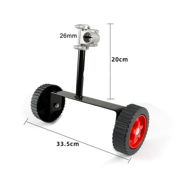 Lawn Maintenance Adjustable Trimmer Wheels Adjustable Support Wheels For Lawn Trimmer Compatibility With 26Mm-28Mm Shafts