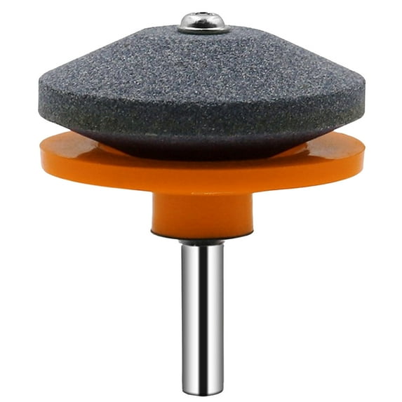 Lawn Mower Blade Sharpener - Drill Attachment for Sharpening Dull & Rusty Blades - Heavy Duty Grinding Stone - Fits Power Drills - I for Mower & Tractor Blades - Industrial Grade Sharpening Tool