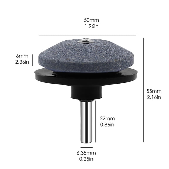 Lawn Mower Blade Sharpener, Drill Mount Grinding Wheel Tool for Power Drill Sharpening