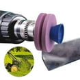 thumbnail image 1 of Lawn Mower Blade Sharpener, Gaqring Universal Wear Proof Rotary Drill Attachment, Stone Material Quick Easy Install Mower Blade Sharpeners for Power Hand Drill, 1 of 7