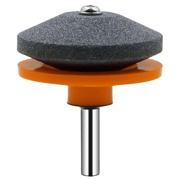 Lawn Mower Blade Sharpener - Power Drill Attachment for Sharpening Dull & Rusty Blades - Compatible with Mowers & Tractors - Durable Industrial-Grade Grinding Stone