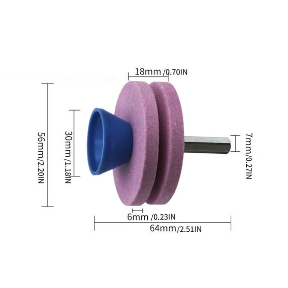 Lawn Mower Blade Sharpener Tool, Lawnmower Dull Blade Sharpener Universal Blade Sharpeners for Lawn Mowers, Garden Tool Sharpener Sharpening Stones Lawnmower Blade Sharpener for Drill