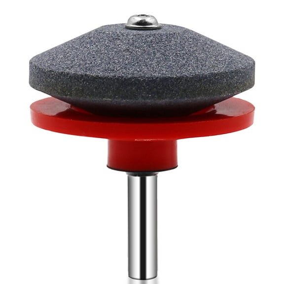 Lawn Mower Blade Sharpener Tool Mower Lawn Mower Blade Sharpener Universal Sharpener Grinder Wheel Stone for Power Drill Hand Drill 1/4 Inch Shank
