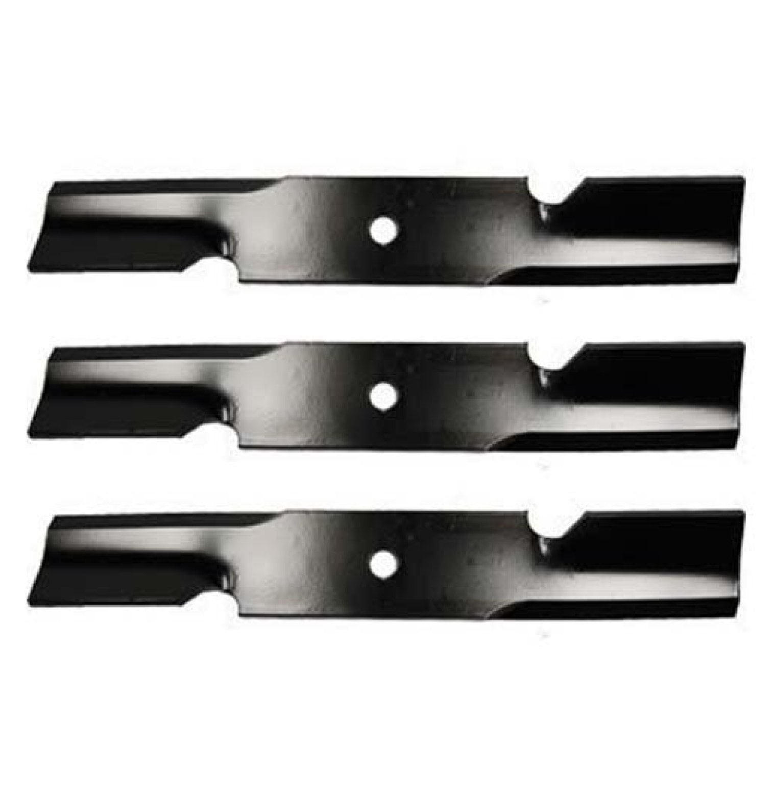 Lawn Mower Blades 3-Pack - 21" Notched Replacement for Ferris Scag A48304, 482464, 482879, A48111 - Mower Deck Parts