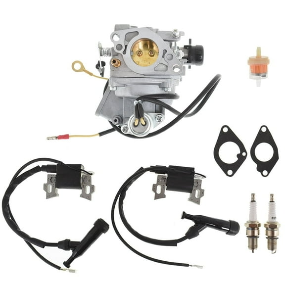 Lawn Mower Carburetor Ignition Coil Kit 16100-ZJ0-871 Fit for 18HP 20HP V-Twin Engines Honda GX610 GX620