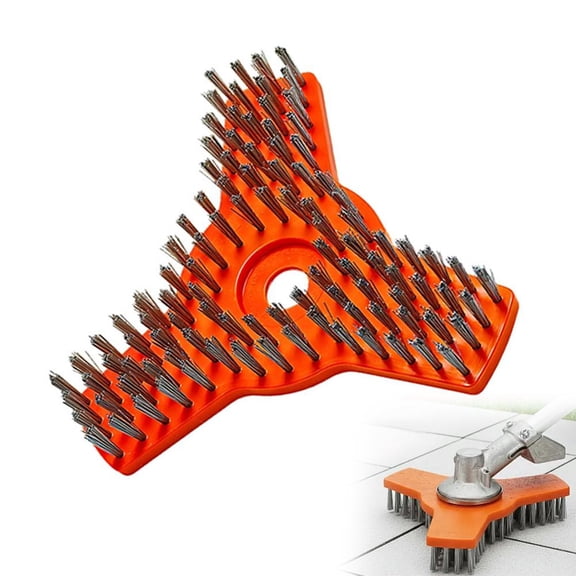 Lawn Mower Cleaning Brush,Triangular Head High-Performance Cleaner Garden Scrubber Tool Maintenance Equipment for Garden Yard Floor Patio Farm Indoor Tile