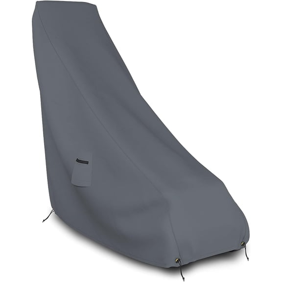 Lawn Mower Cover 12 Oz Waterproof - Customize Cover with Any Size - 100% Weather Resistant Grass Mower Cover with Air Pocket and Drawstring with Snug Fit (50" D x 25" W x 44" H, Gray)