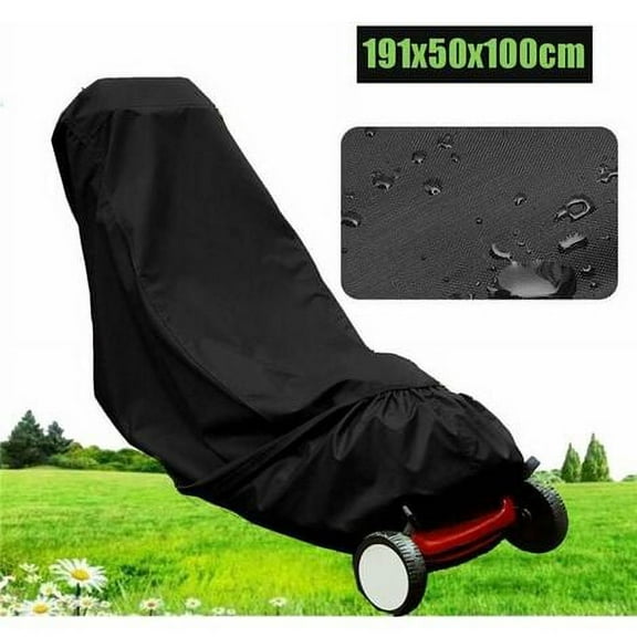 Lawn Mower Cover 4 Layers Heavy Duty Mower Tarpaulin, UV Rain Dust Sun Snow Protection, Universal Fit 191 x 50 x 100cm