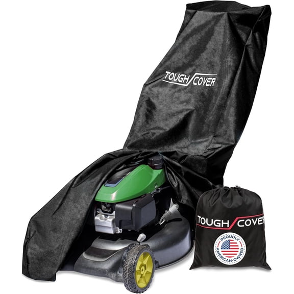 Lawn Mower Cover - Basic Edition, Black, 210D Marine-Grade Waterproof Outdoor Cover, Universal Fit for Zero Turn Mowers, Storage Bag for Lawn Care Accessories