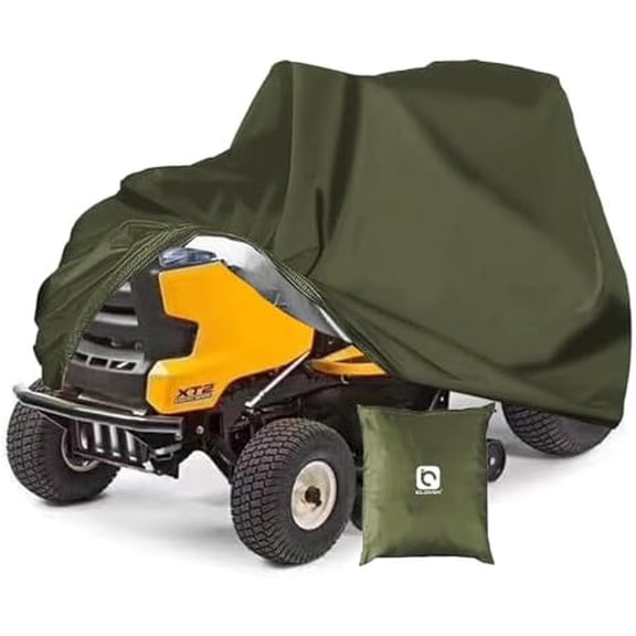 Lawn Mower Cover, Fits Decks up to 54", 420D Waterproof Heavy Duty Riding Mower Cover, Outdoor Tractor Cover, UV Dust Rain Snow Protection, Durable Universal Fit Lawnmower Storage Cover