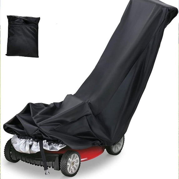 Lawn Mower Cover, Waterproof Push Mower Covers,Dust UV Protection Universal Oxford Lawnmower Covers with Drawstring & Storage Bag