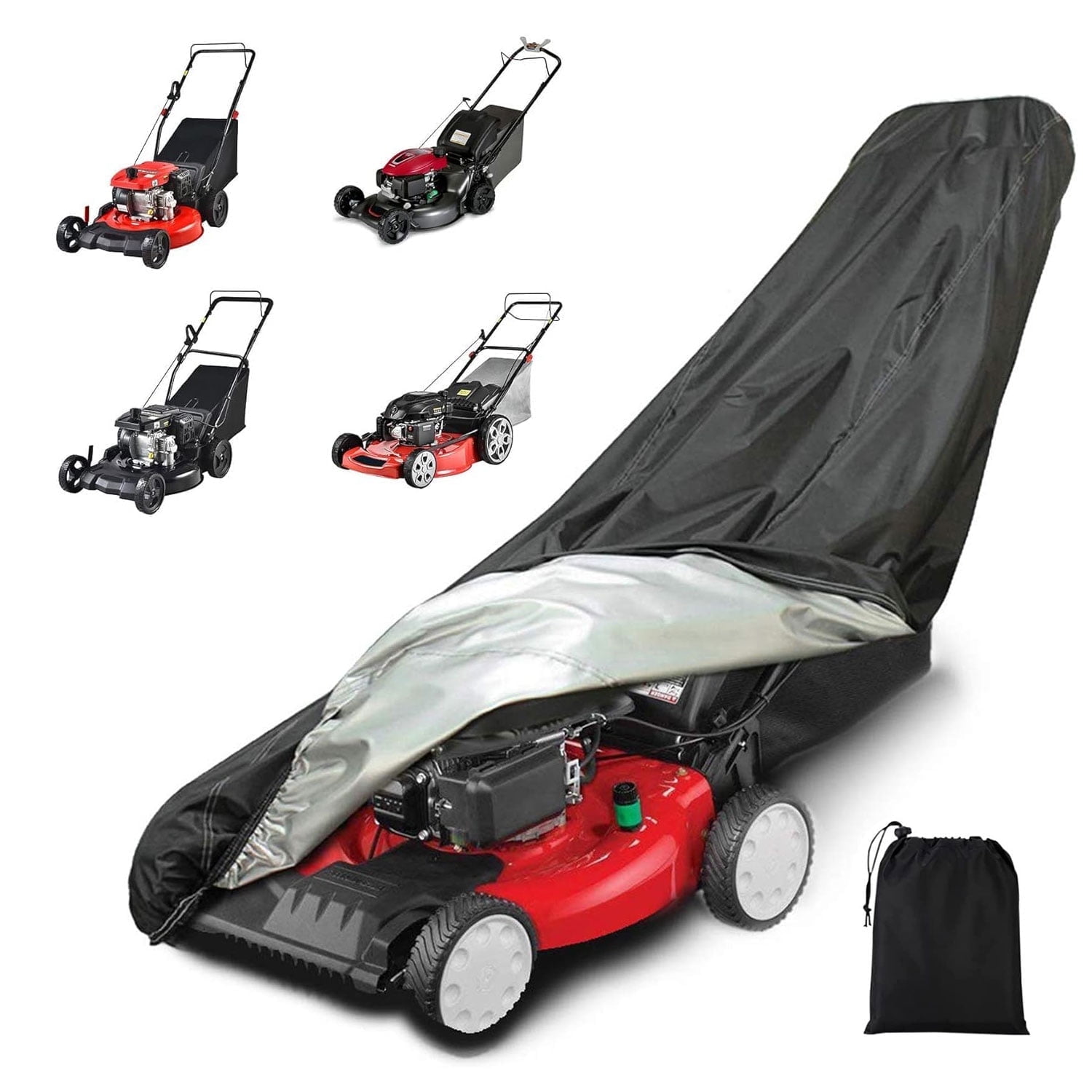 Mower Rake Cover Size AYAMAYA Lawn Mower Cover, Waterproof UV Protection Push Mower Covers ...