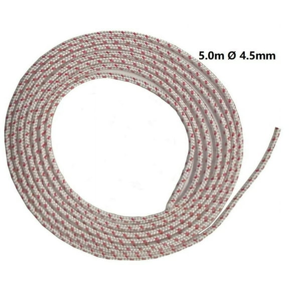 Lawn Mower Engine Pull Cord Starter Rope 5,0m 4,5mm 330 kg Loadable