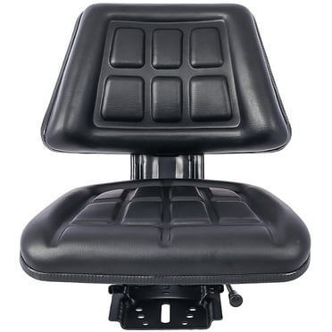 Lawn Mower Garden Tractor Seat, Ergonomic Back Support Tractor Seat With Sliding Track System Adjustable, Comfortable Cushion Mower Seat Replacement（1pcs）