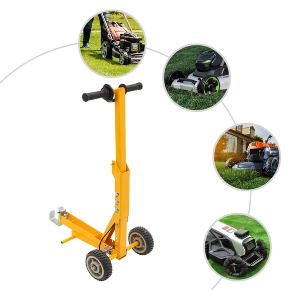 Lawn Mower Lift 800 lbs Capacity, Heavy Duty Riding Mower Lift Jack for Maintenance & Repair, Foot Pedal Assisted Hydraulic Jack for Garden Tractors & Zero Turn Mowers, with Wheels for Easy Transport