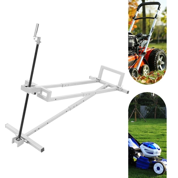 Lawn Mower Lift Jack Lifting Platform Adjustable Lawn Lifter with Crank Handle for Riding Tractors and Zero Turn Lawn Mowers for Maintenance and Repair 880LBS Capacity