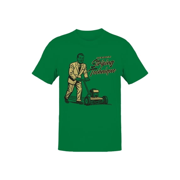 Lawn Mower Retro Graphic Men's T-shirt