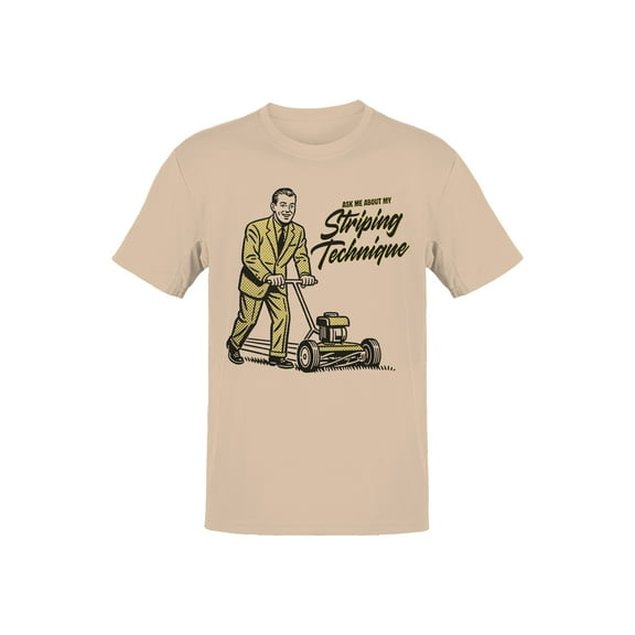 Lawn Mower Retro Graphic Men's T-shirt