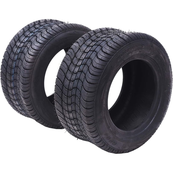 Lawn Mower Tires 18x8.00-10 - Set of 2, 4-Ply Pneumatic Tubeless Golf Tires - Center Hub Design