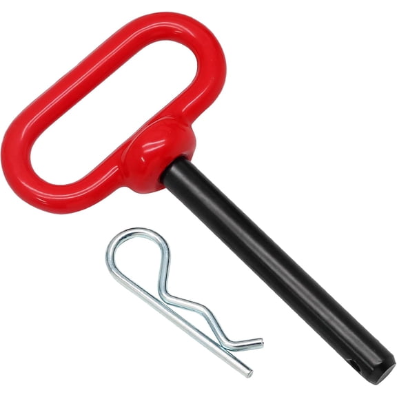 Lawn Mower Trailer Hitch Pin 1/2 x 3-5/8 Inch Trailer Gate Pin, Heavy Duty Towing Hitch Pin with Rubber Coated, Garden Tractor Trailer Hitch Pin for ATV, Golf Cart, RV, Truck, Boat, Car