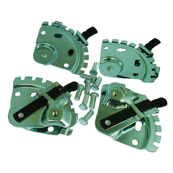Lawn Mower Wheel Height Adjuster Kit Set of 4 Compatible with Honda Toro Husqvarna Craftsman Troy-Bilt Push Walk Behind Mowers 9 Position Positive Locking 2 Right 2 Left with Bolts