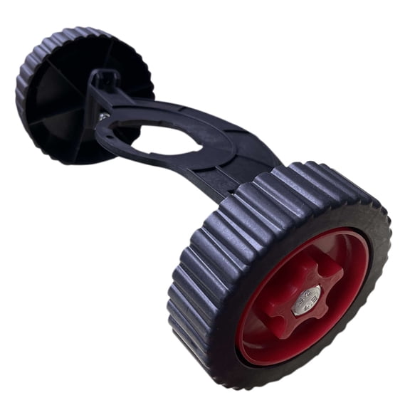Lawn Mower Wheel Replacement, Small Household Grass Trimmer Wheel Set, Adjustable Height Lightweight Universal Fit for String Trimmer