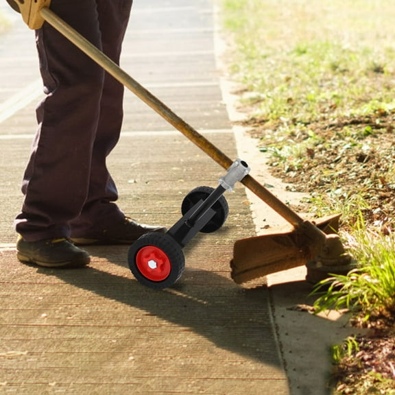 Lawn Mower Wheel Set Portable Grass String Trimmer Wheels Weed Trimmer Auxiliary