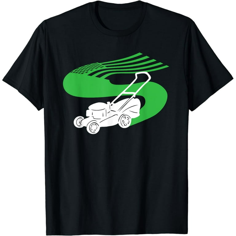 American Flag Lawnmowing Shirt - Retro Lawnmower T-Shirt American Flag Lawnmowing Shirt - Retro Lawnmower T-Shirt