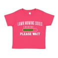 thumbnail image 1 of Lawn Mowing Skills Loading Please Wait Toddler T-Shirt 5/6T Cyber Pink, 1 of 3