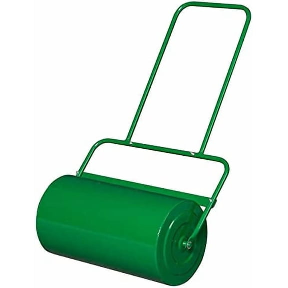 Lawn Roller Heavy-Duty Push/Tow Behind Water/Sand Filled Garden Drum Roller for Park, Garden, Yard, Ball Field, 13x24-Inch, 48L/ 13 Gallons, Green$$Tools