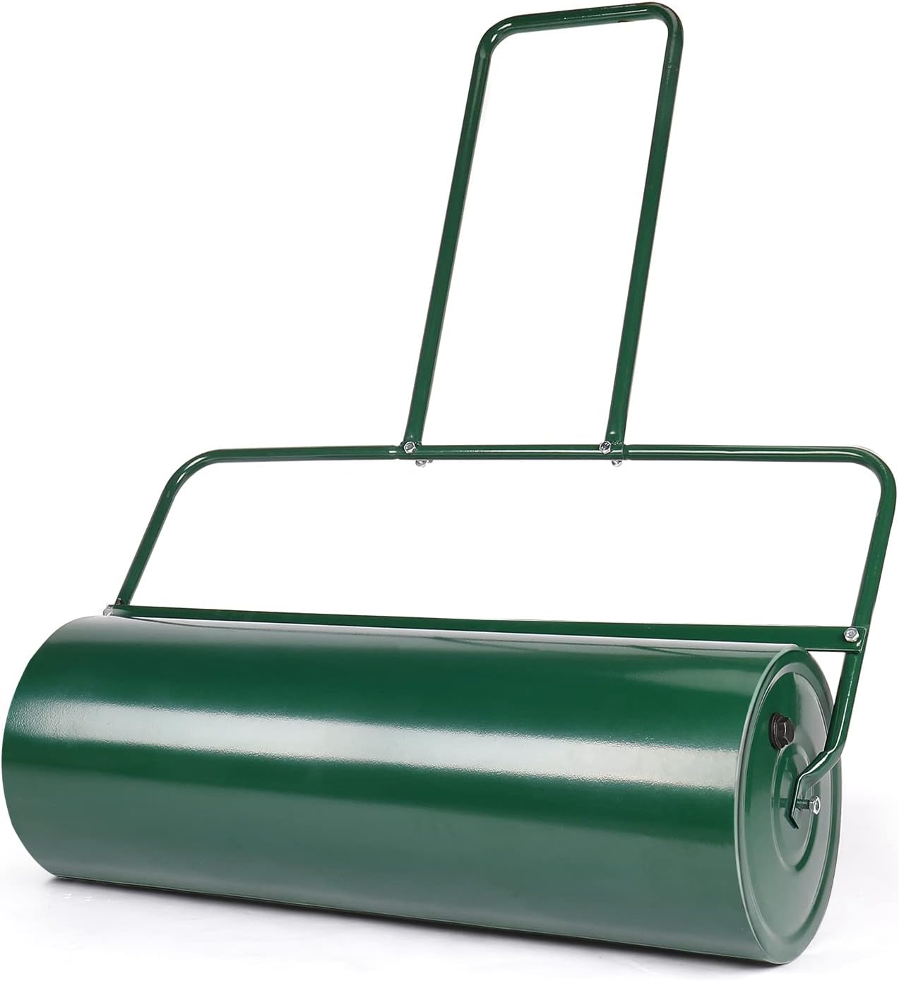 Lawn Roller, Push/Pull Steel Sod Roller Water/Sand Filled 18.5 Gallons