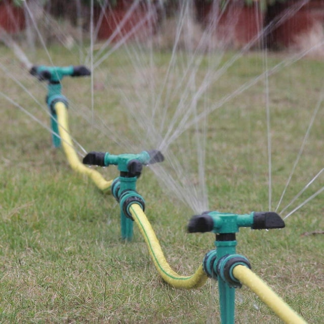 Lawn Sprinkler Automatic 360° Rotating Garden Water Sprinklers Lawn ...