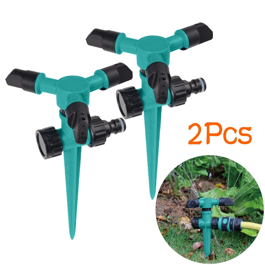 Lawn Sprinkler Automatic 360° Rotating Garden Water Sprinklers Lawn ...