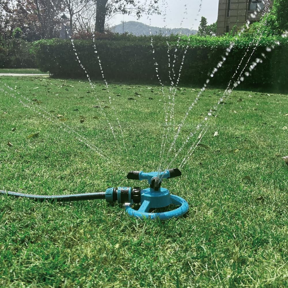 Lawn Sprinkler Automatic Garden Water Sprinklers Irrigation System Large Area Coverage Rotation 360 Degree