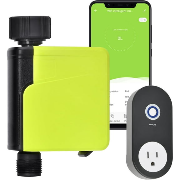 Nordic Hygge WiFi Lawn Sprinkler Controller Irrigation System Valve Timer with WiFi Hub, App Control