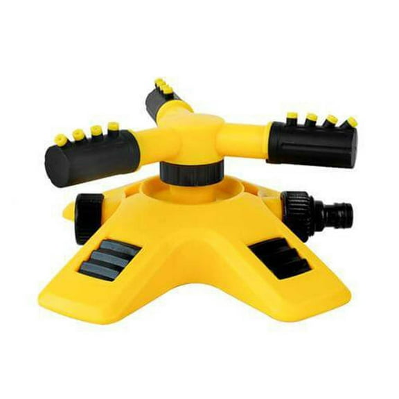 Lawn Sprinkler and Garden Metal Sprinkler Garden Sprinkler 360 Automatic Rotating Portable Sprinkler 3 Arm Nozzle