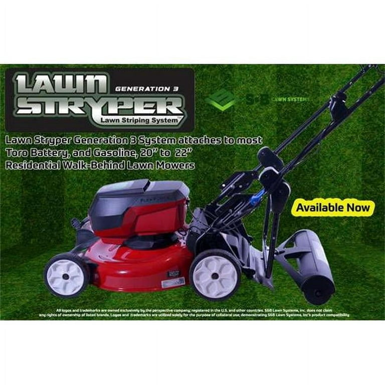 Lawn Stryper- Generation 3 Lawn Striping System 20-22 in. Works with Toro & Other Brands Walk-Behind Lawn Mowers